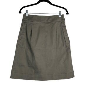 Tomas Maier for Uniqlo Olive Denim Skirt With Pockets Size 2